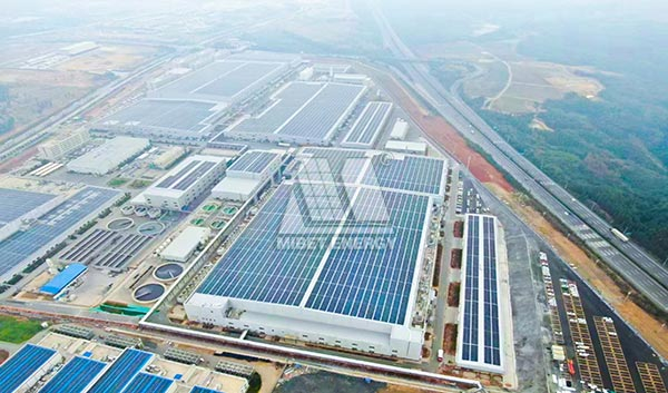 云南29.4MW彩鋼瓦光伏電站竣工，邁貝特?cái)y手晶澳構(gòu)建綠色生態(tài)